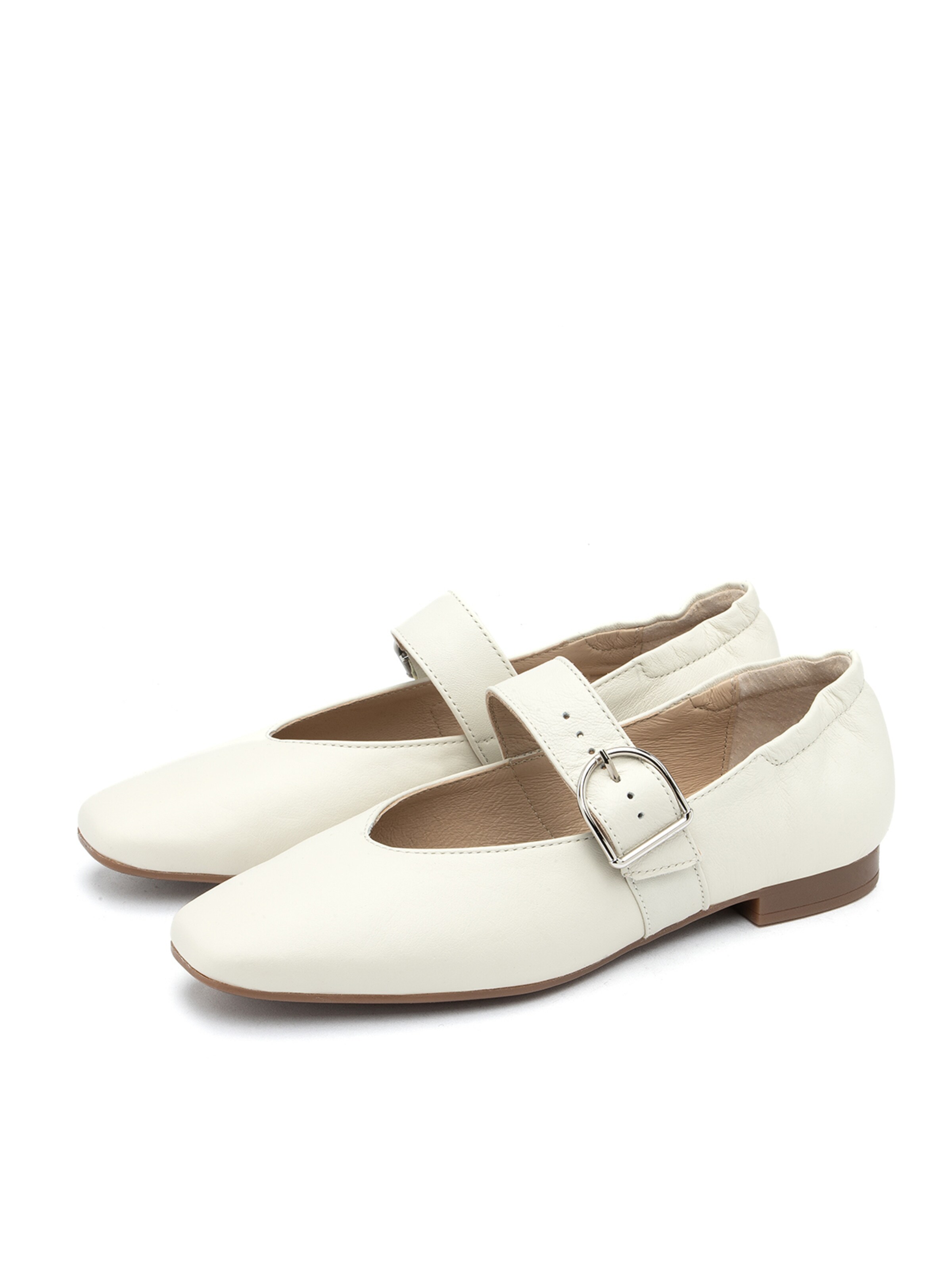 smėlio RYŁKO Balerinos su dirželiais