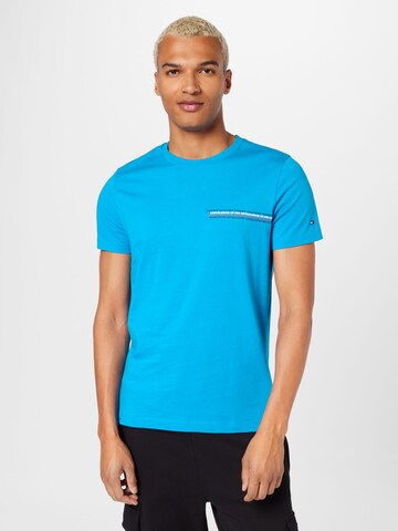 T-Shirt TOMMY HILFIGER en bleu : devant