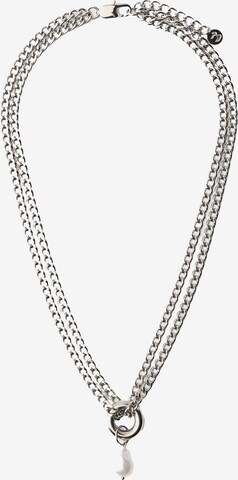 Bershka Necklace in Silver: front