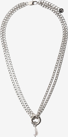 Collana di Bershka in argento: frontale