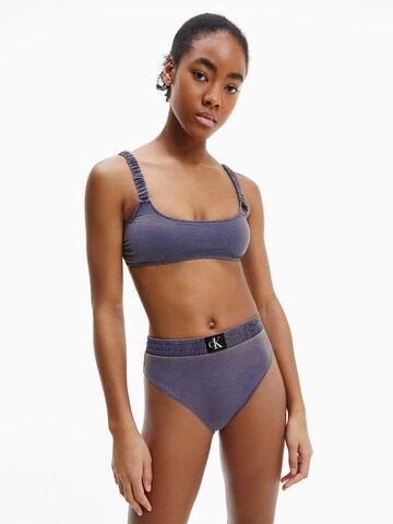 Calvin Klein Swimwear Bralette Bikini top in Blue