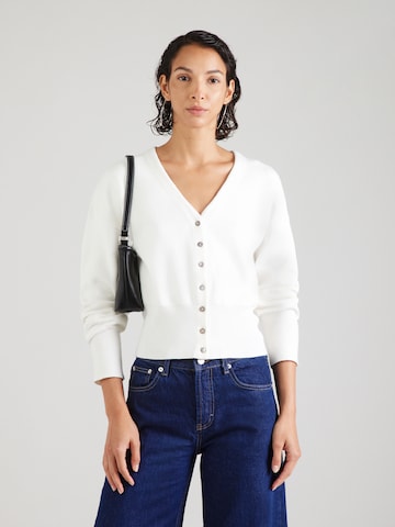 TOPSHOP Knit cardigan in Beige: front