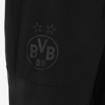 PUMA Regular Workout Pants 'Borussia Dortmund Prematch' in Black