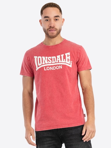 LONSDALE Shirt 'Stofa' in Rood: voorkant