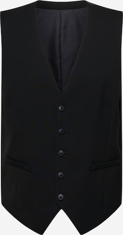 BURTON MENSWEAR LONDON Мъжка елек за костюм в черно: отпред
