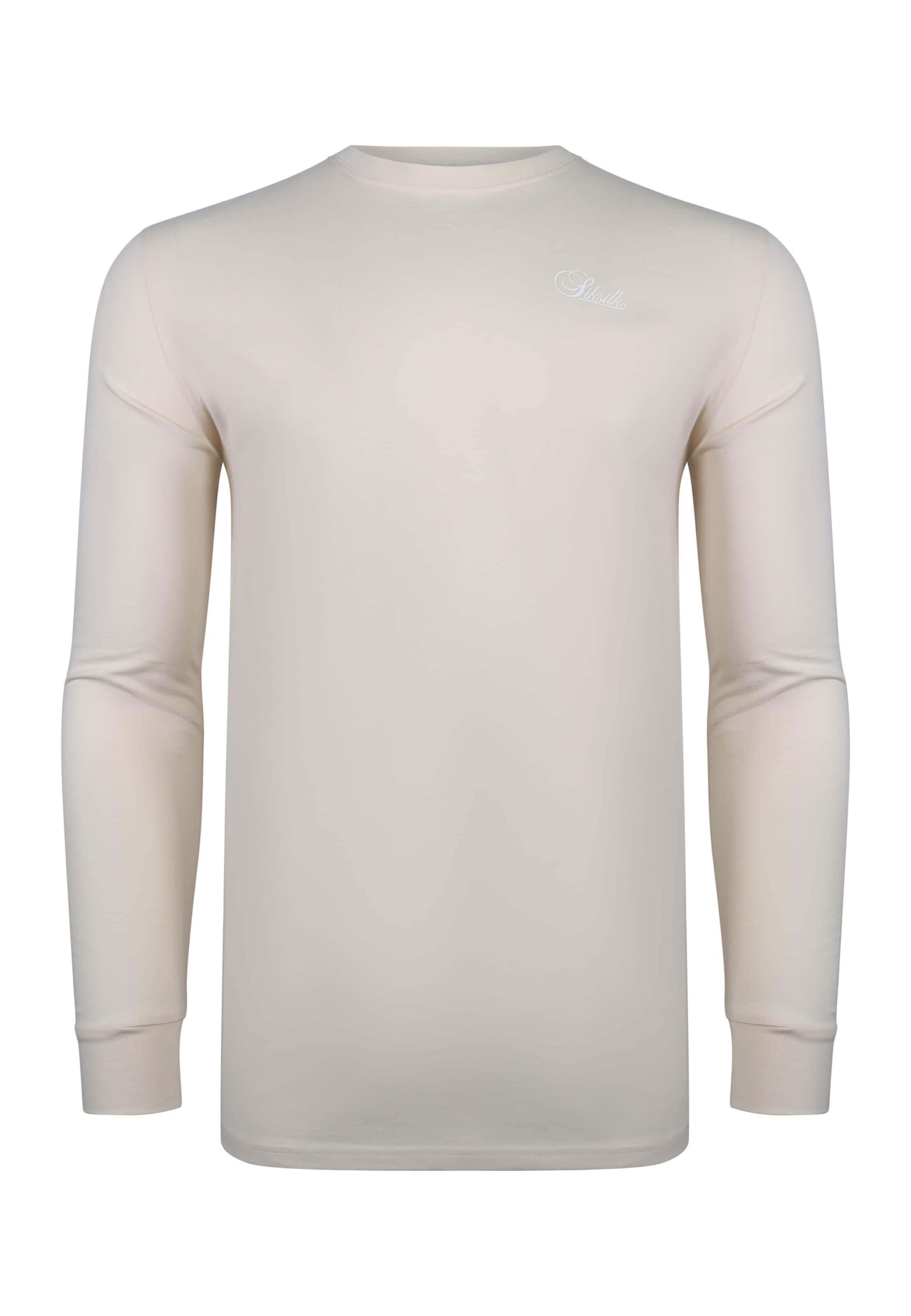 Maglietta 'Essentials' di SikSilk in beige: frontale