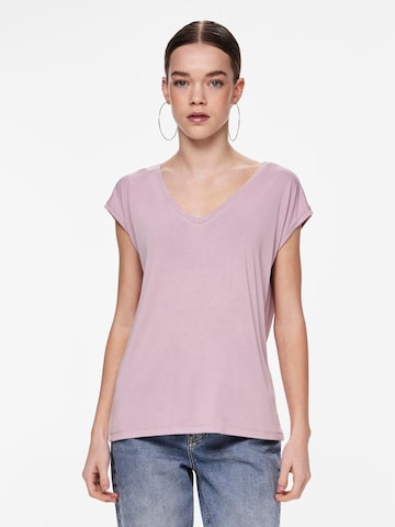 T-shirt 'KAMALA' PIECES en rose : devant