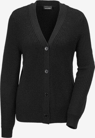 Goldner Knit Cardigan in Black: front