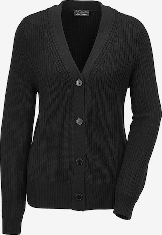 Goldner Strickjacke in Schwarz: predná strana