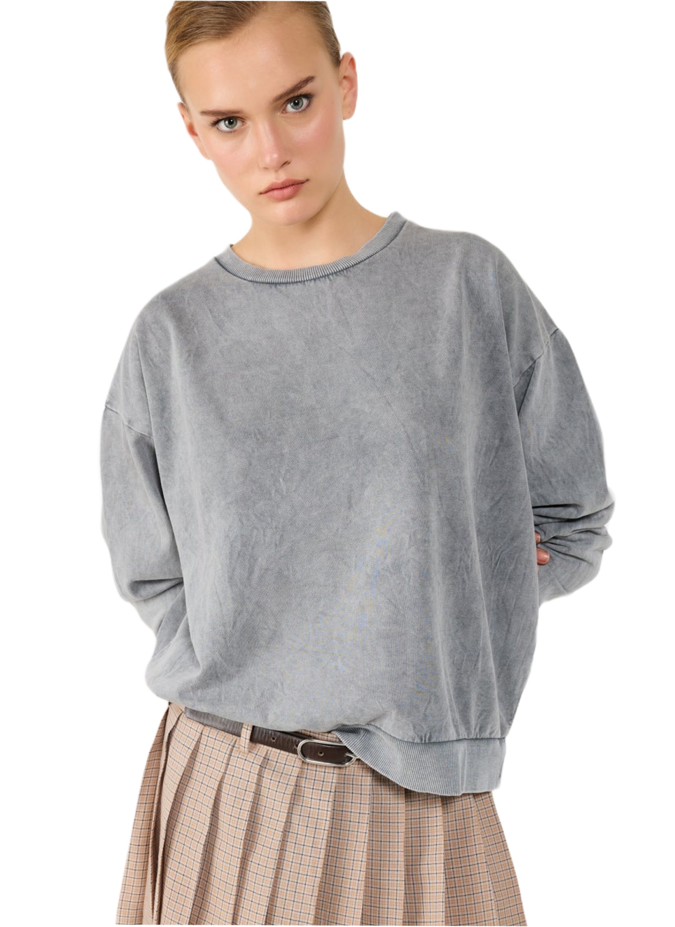 No Matter What Sweatshirt in Grey