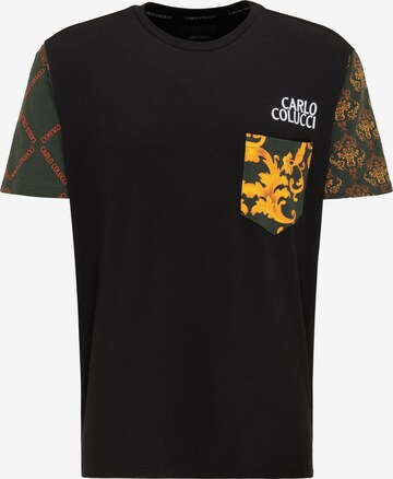 T-Shirt Carlo Colucci en noir : devant