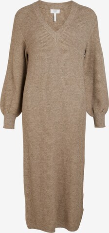 OBJECT Tall Stickad klänning 'Malena' i brun: framsida