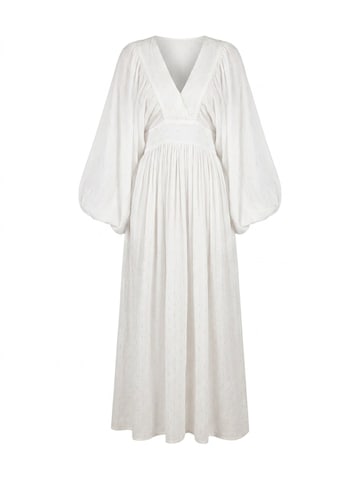 Miss June Dress 'Robe Longue Angie' in White: front