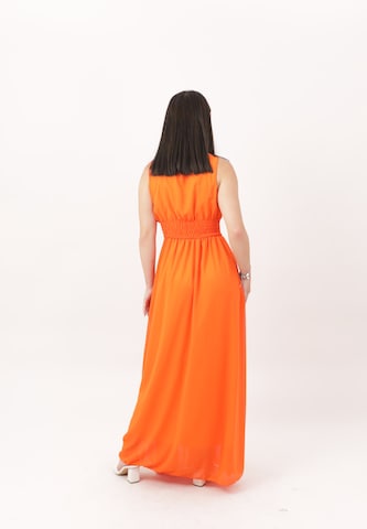 Elara Evening dress in Orange