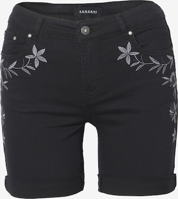 KOROSHI Slim fit Jeans in Black: front