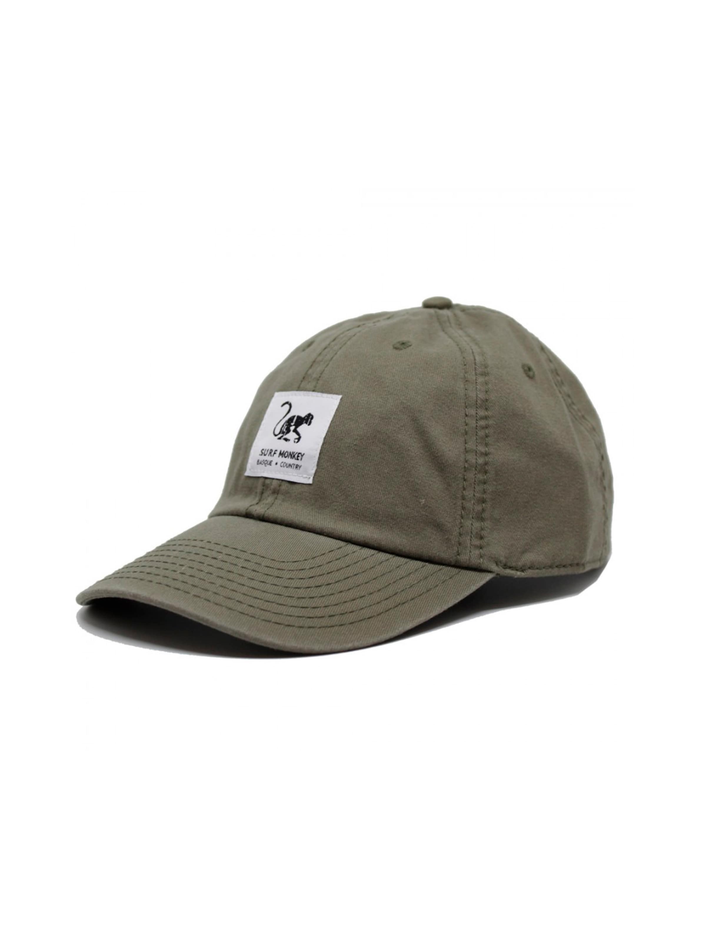 Surf Monkey Athletic Cap in Green: front