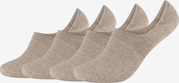 camano Ankle Socks in Beige: front