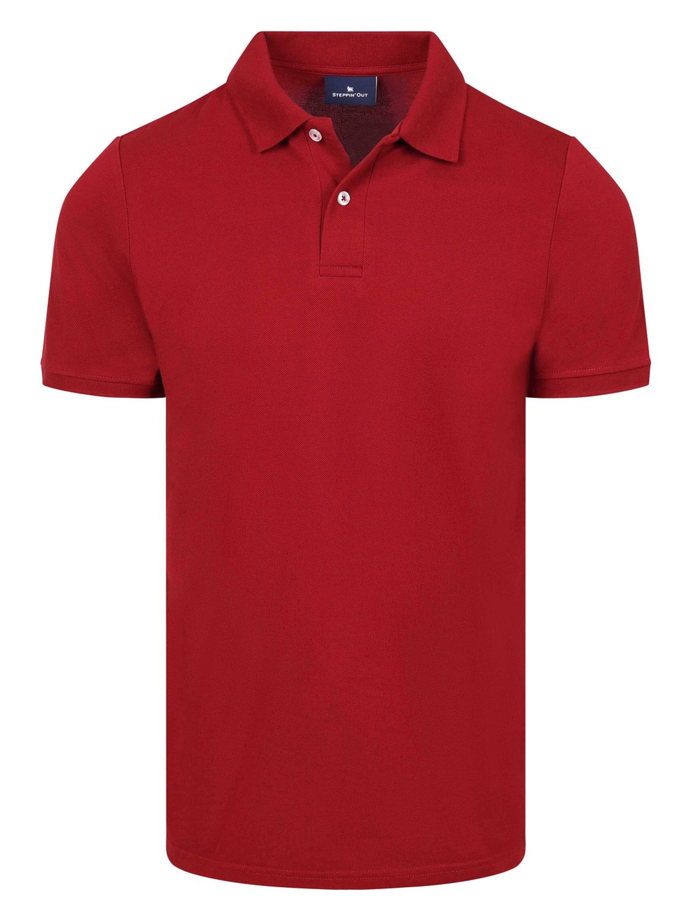 Steppin' out Shirt in Rood: voorkant