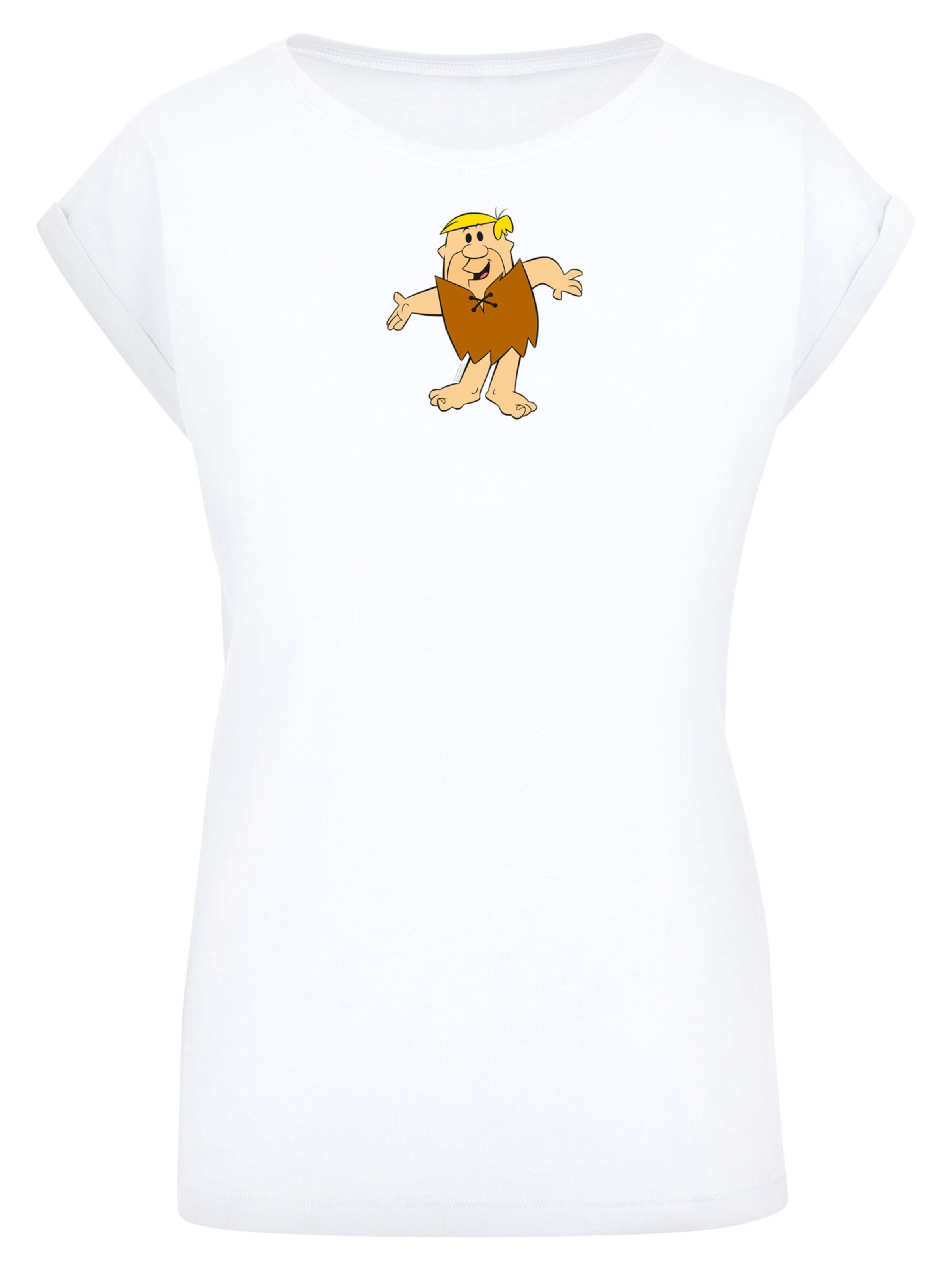 T-shirt 'The Flintstones Barney Rubble Classic Pose' F4NT4STIC en blanc : devant