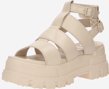 BUFFALO Strap Sandals 'ASPHA GLD' in Beige: front