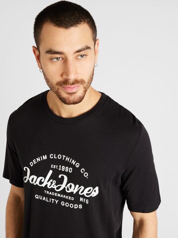 JACK & JONES Тениска 'FOREST' в черно