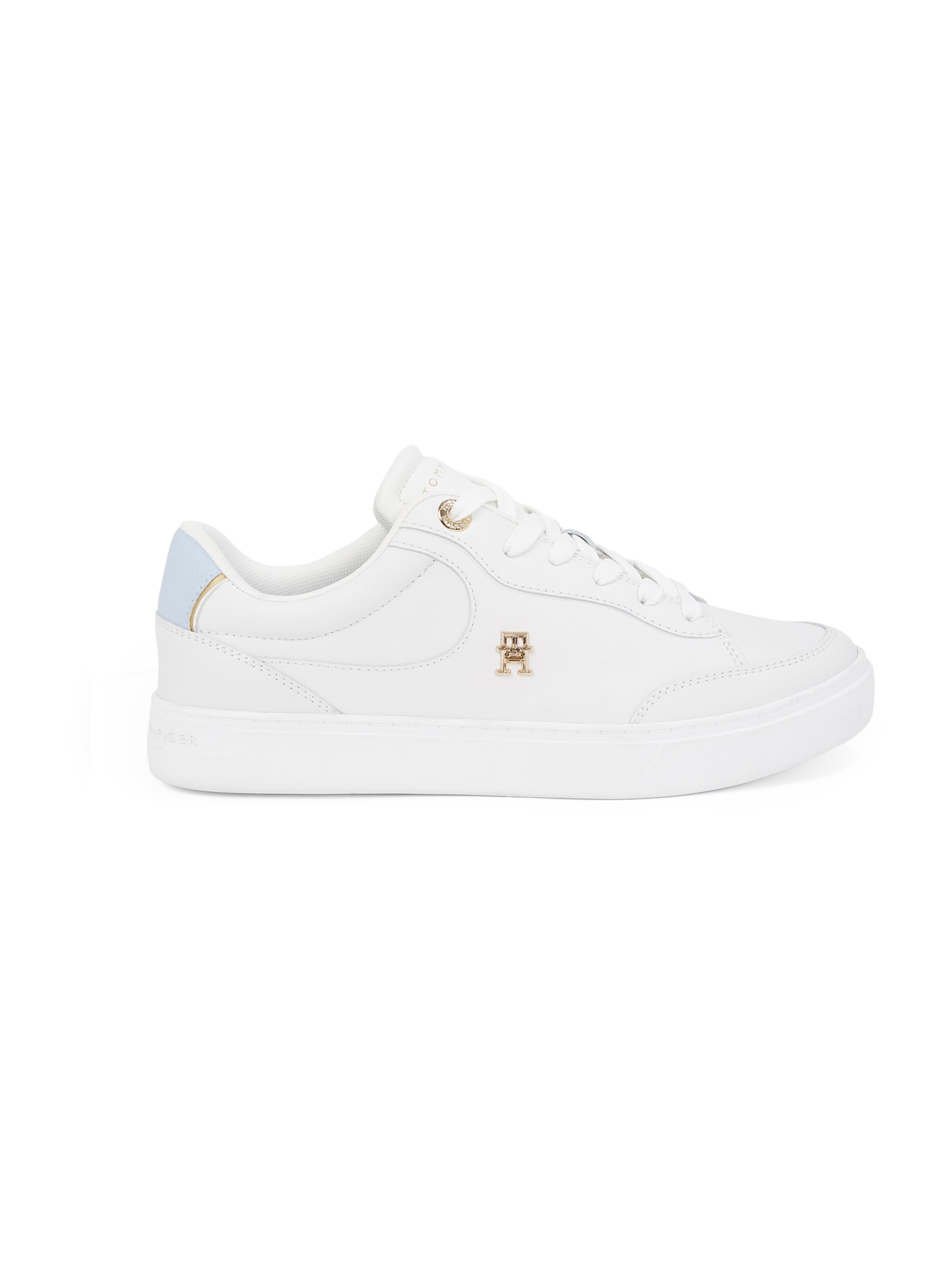 Sneaker bassa 'Essential Chic Court' di TOMMY HILFIGER in bianco: frontale