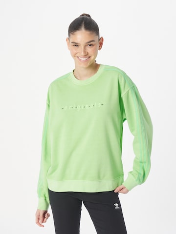 ADIDAS ORIGINALS Sweatshirt in Green: front