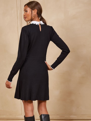 Rochie tricotat de la love & roses pe negru