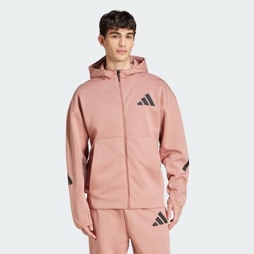 Veste de survêtement 'Z.N.E.' ADIDAS SPORTSWEAR en rose : devant