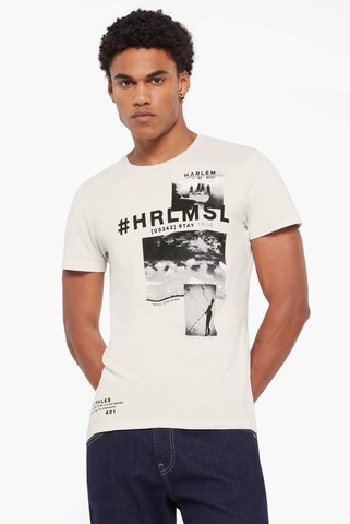Harlem Soul MEL-BOURNE T-Shirt Printed in Weiß: predná strana