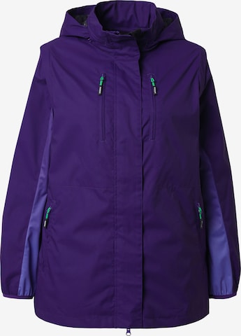 Ulla Popken Funktionsjacke in Lila: Vorderseite