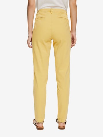 ESPRIT Slim fit Pants in Yellow