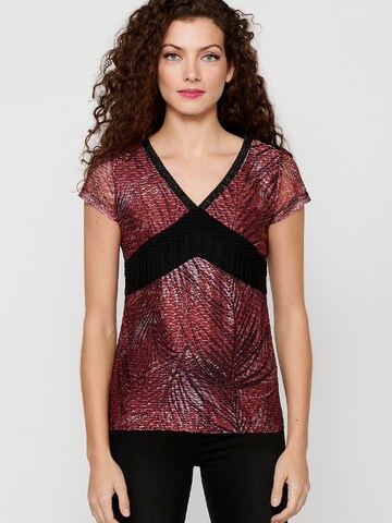 KOROSHI Shirt in Rood: voorkant