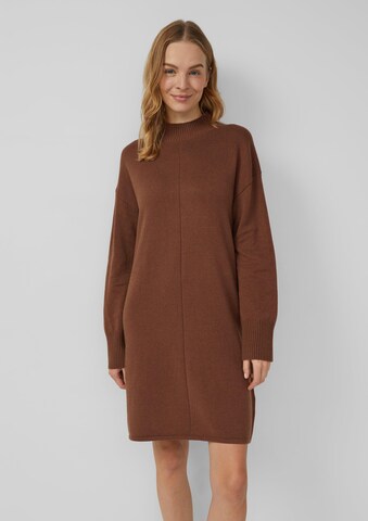 Robes en maille s.Oliver en marron : devant