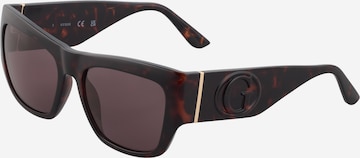 Lunettes de soleil GUESS en marron : devant