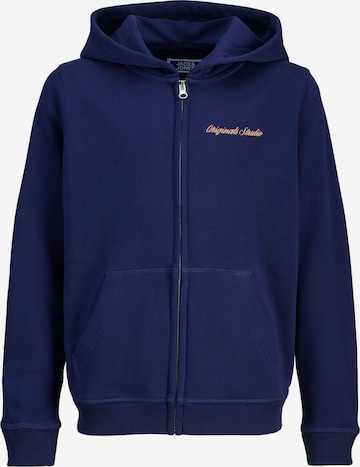 Jack & Jones Junior Sweatjacke in Blau: Vorderseite