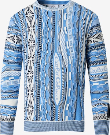 Pullover di Carlo Colucci in blu: frontale