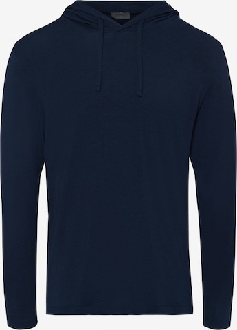 Hanro Sweatshirt ' Casuals ' in Blue: front