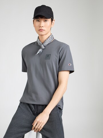 Champion Authentic Athletic Apparel Tričko – šedá: přední strana