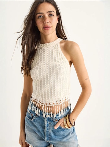 Bianco Lucci Bluse in Beige