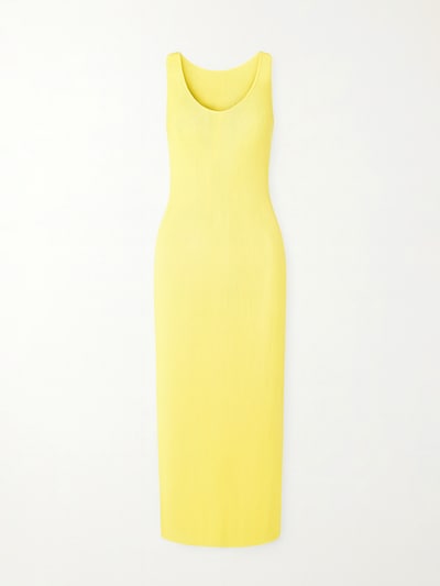 Nudyess Strickkleid 'Lanzarotte Maxi'‌‌‌‌‌‌ in pastellgelb, Produktansicht