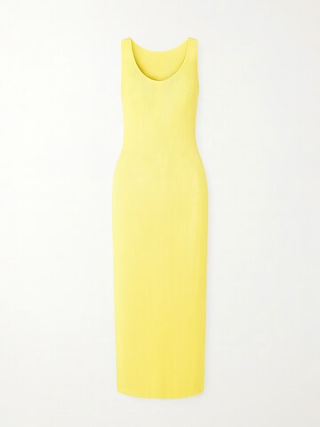Nudyess Knitted dress 'Lanzarotte Maxi' in Yellow: front