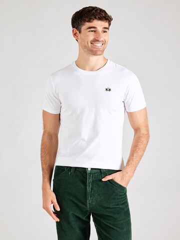 La Martina T-Shirt in Weiß: Vorderseite