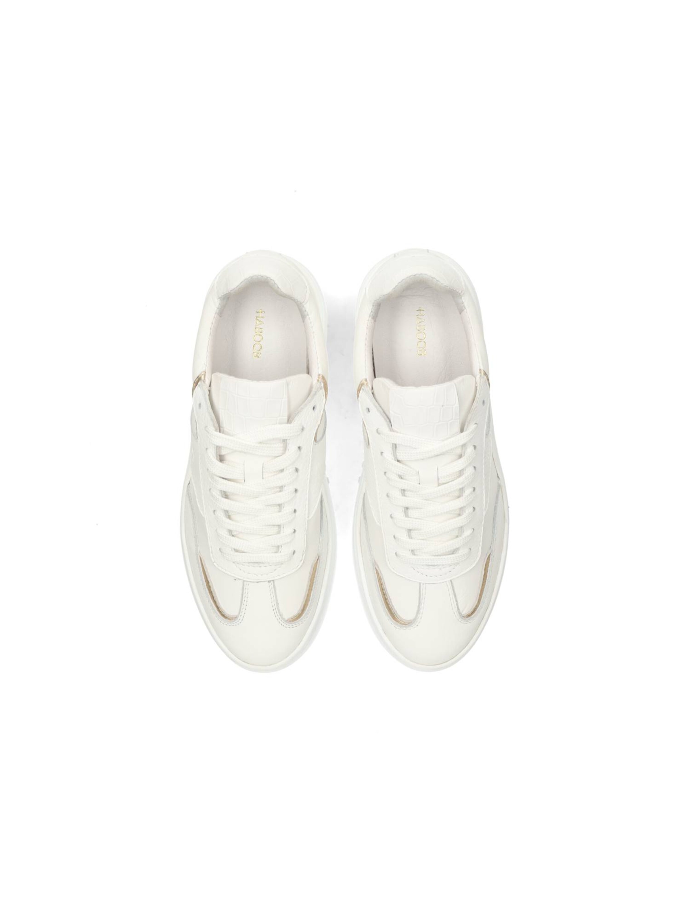 Baskets basses 'ARELIE' Haboob en blanc