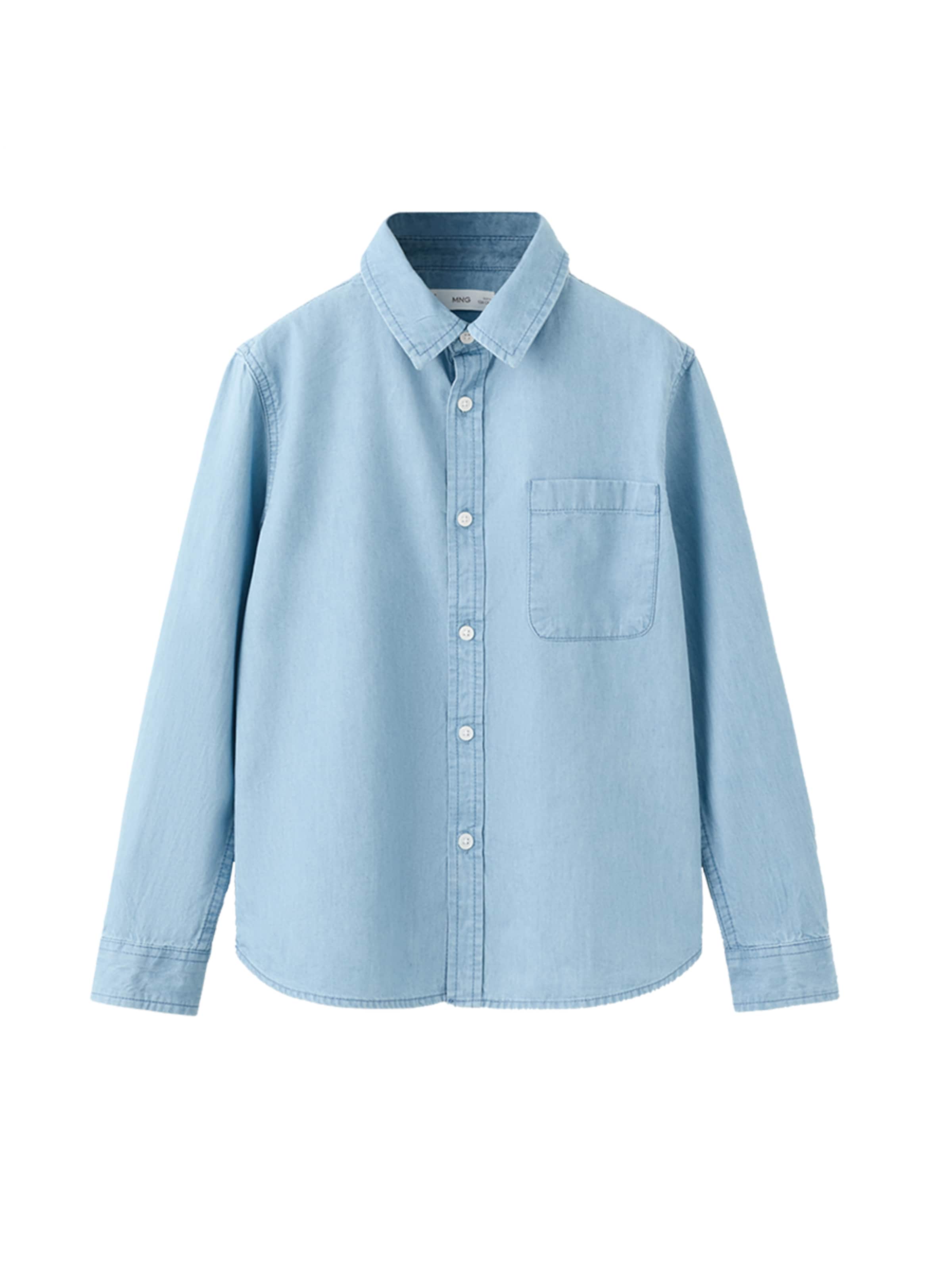 MANGO KIDS Klasický střih Košile 'PACIFIC' – modrá: přední strana
