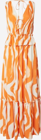 VILA ROUGE Letní šaty 'NOMI' – oranžová: přední strana