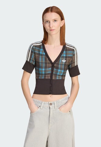 ADIDAS ORIGINALS Sweat jacket in Brown: front