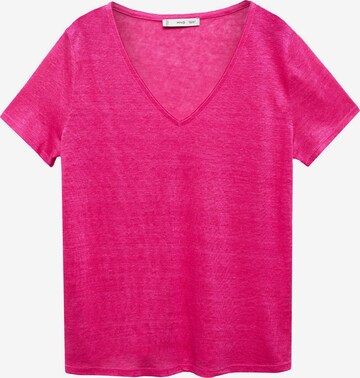 MANGO Koszulka 'LINITO' w kolorze różowy: przód