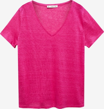 MANGO Shirt 'LINITO' in Pink: front