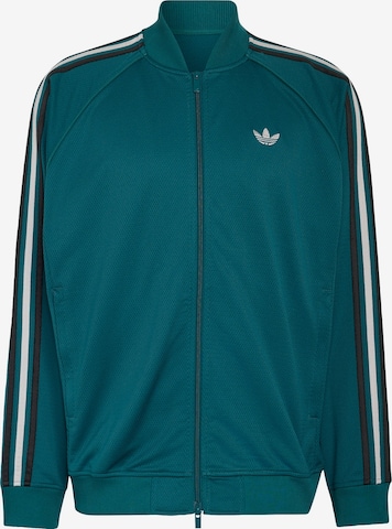 ADIDAS ORIGINALS Sweat jacket 'SST Adicolor Classics' in Green: front